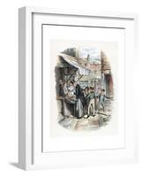 Scene from Oliver Twist by Charles Dickens, 1837-1839-George Cruikshank-Framed Giclee Print