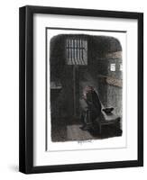 Scene from Oliver Twist by Charles Dickens, 1837-George Cruikshank-Framed Giclee Print