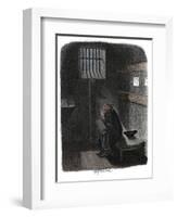 Scene from Oliver Twist by Charles Dickens, 1837-George Cruikshank-Framed Giclee Print