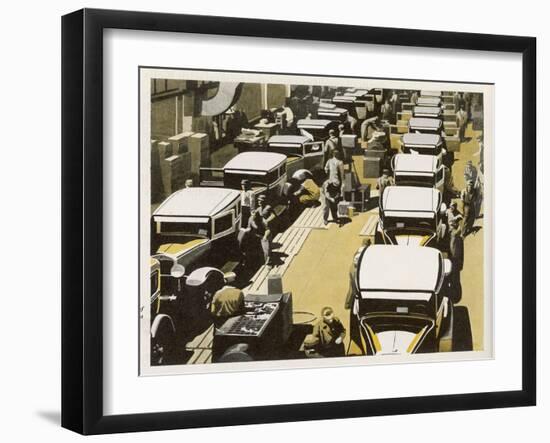 Scene from One of Chevrolets 17 Great American Factories-null-Framed Art Print