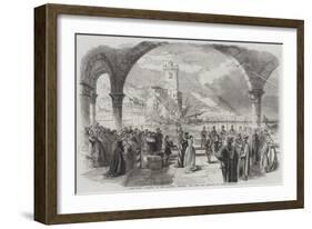 Scene from Othello at the Princess Theatre, the Town and Harbour of Cyprus-null-Framed Giclee Print