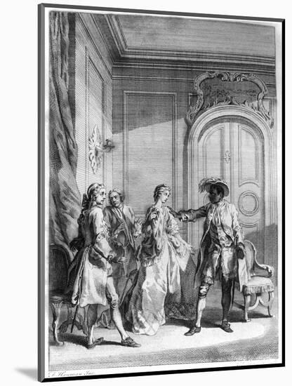 Scene from "Othello" by William Shakespeare (1564-1616) Engraved by Hubert Gravelot (1699-1773)-Francis Hayman-Mounted Giclee Print