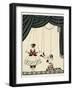 Scene from Petroushka, a ballet by Stravinsky Two puppets on stage, Georges Barbier-Georges Barbier-Framed Giclee Print