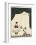 Scene from Petroushka, a ballet by Stravinsky Two puppets on stage, Georges Barbier-Georges Barbier-Framed Giclee Print