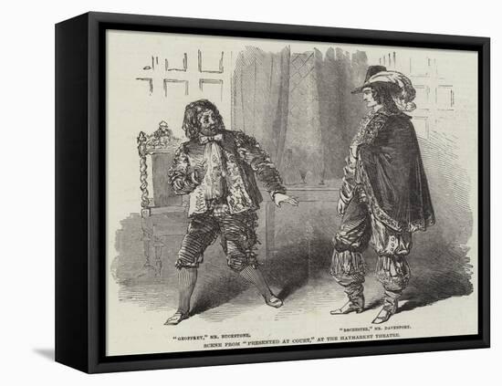 Scene from Presented at Court, at the Haymarket Theatre-null-Framed Stretched Canvas