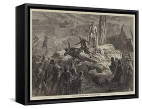 Scene from Richard Coeur De Lion, at Drury Lane Theatre-David Henry Friston-Framed Stretched Canvas