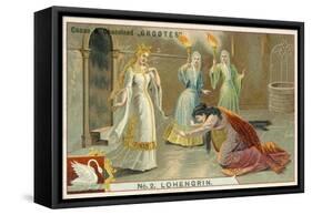 Scene from Richard Wagner's Opera Lohengrin-null-Framed Stretched Canvas