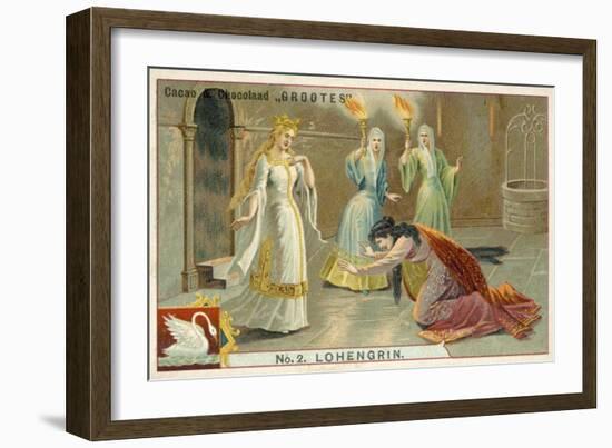 Scene from Richard Wagner's Opera Lohengrin-null-Framed Giclee Print