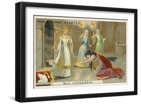 Scene from Richard Wagner's Opera Lohengrin-null-Framed Giclee Print