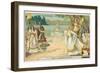 Scene from Richard Wagner's Opera Lohengrin-null-Framed Giclee Print