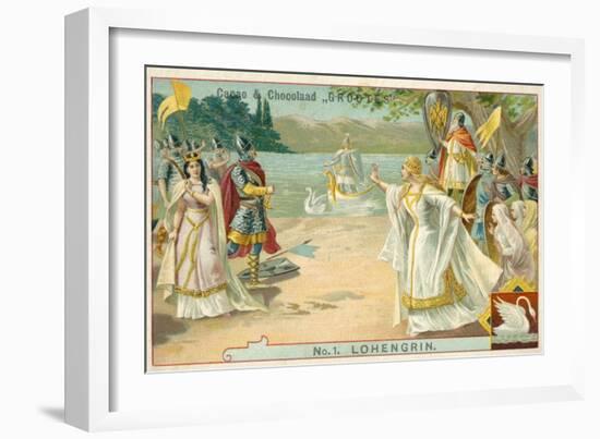 Scene from Richard Wagner's Opera Lohengrin-null-Framed Giclee Print