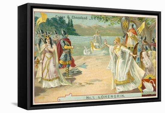 Scene from Richard Wagner's Opera Lohengrin-null-Framed Stretched Canvas