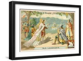 Scene from Richard Wagner's Opera Lohengrin-null-Framed Giclee Print