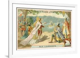 Scene from Richard Wagner's Opera Lohengrin-null-Framed Giclee Print