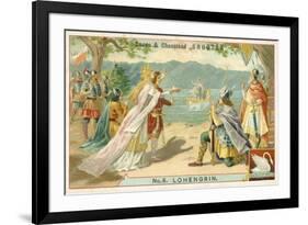 Scene from Richard Wagner's Opera Lohengrin-null-Framed Giclee Print