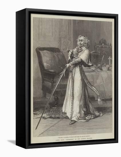 Scene from Richelieu, at the Lyceum Theatre-David Henry Friston-Framed Stretched Canvas