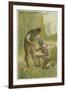 Scene from Robinson Crusoe by Daniel Defoe, 1892-John Dawson Watson-Framed Giclee Print