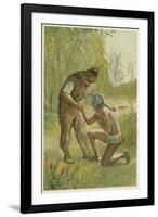 Scene from Robinson Crusoe by Daniel Defoe, 1892-John Dawson Watson-Framed Giclee Print