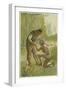 Scene from Robinson Crusoe by Daniel Defoe, 1892-John Dawson Watson-Framed Giclee Print