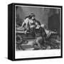 Scene from Romeo and Juliet-August Spiess-Framed Stretched Canvas