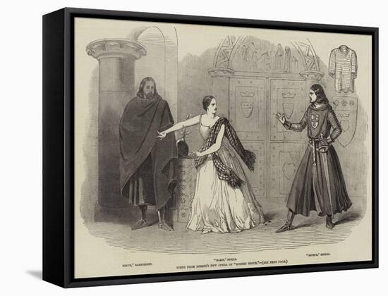 Scene from Rossini's New Opera of Robert Bruce-null-Framed Stretched Canvas