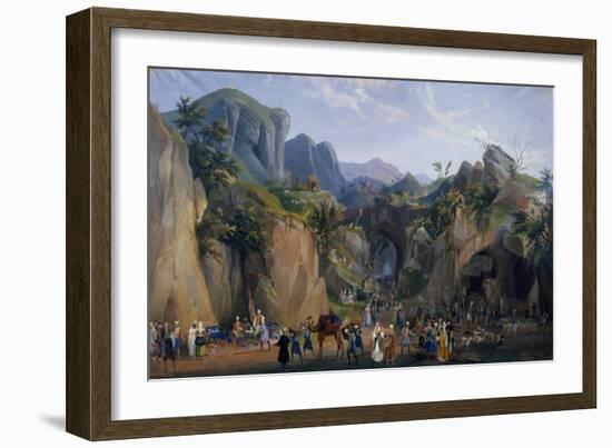 Scene from Royal Nativity Scene of Ferdinand II, 1844-Salvatore Fergola-Framed Giclee Print