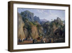 Scene from Royal Nativity Scene of Ferdinand II, 1844-Salvatore Fergola-Framed Giclee Print