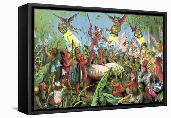 Scene from Shakespeare's a Midsummer Night's Dream, C1858-null-Framed Stretched Canvas