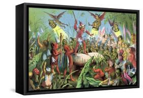 Scene from Shakespeare's a Midsummer Night's Dream, C1858-null-Framed Stretched Canvas