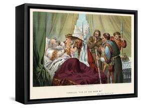 Scene from Shakespeare's King Lear, C1858-Robert Dudley-Framed Stretched Canvas