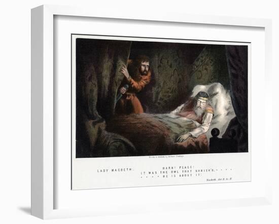 Scene from Shakespeare's Macbeth, C1858-Robert Dudley-Framed Giclee Print