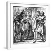 Scene from Shakespeare's Much Ado About Nothing, 1870-Henry Courtney Selous-Framed Giclee Print