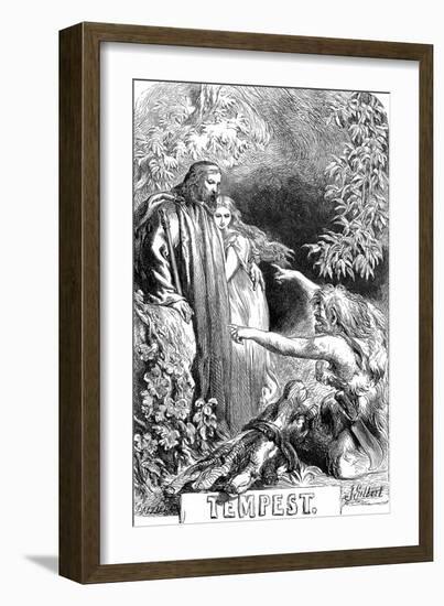 Scene from Shakespeare's the Tempest, 1856-1858-John Gilbert-Framed Giclee Print