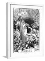 Scene from Shakespeare's the Tempest, 1856-1858-John Gilbert-Framed Giclee Print
