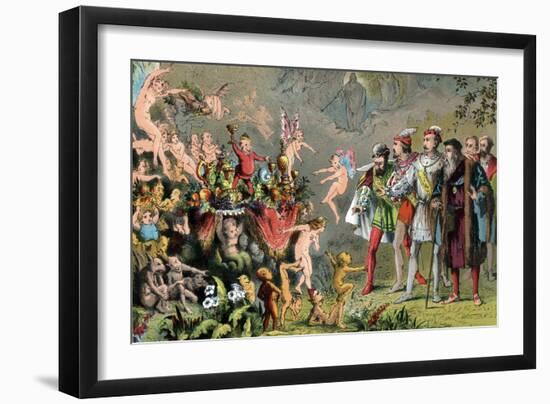 Scene from Shakespeare's the Tempest, 1856-1858-Robert Dudley-Framed Giclee Print