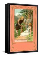 Scene from Siegfried, Siegfried wakes Brunnhilde-null-Framed Stretched Canvas