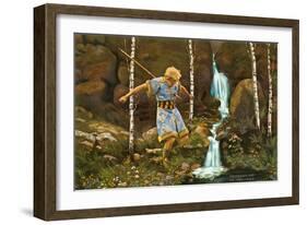 Scene from Siegfried-null-Framed Art Print