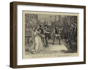 Scene from Signor Tito Mattei's New Opera, Maria Di Gand, at Her Majesty's Theatre-Charles Joseph Staniland-Framed Giclee Print