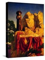 Scene from Snow White-Maxfield Parrish-Stretched Canvas