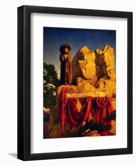 Scene from Snow White-Maxfield Parrish-Framed Art Print