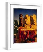 Scene from Snow White-Maxfield Parrish-Framed Art Print