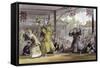 Scene from Spectacle Sun Moon-Thomas Allom-Framed Stretched Canvas