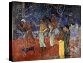Scene from Tahitian Life, 1896-Paul Gauguin-Stretched Canvas