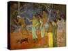 Scene from Tahitian Life, 1896-Paul Gauguin-Stretched Canvas