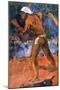 Scene from Tahitian Life' (Detail), 1896-Paul Gauguin-Mounted Giclee Print