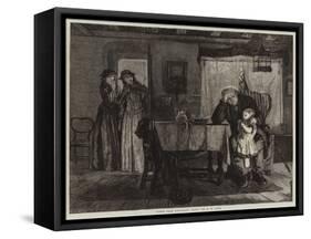 Scene from Tennyson's 'Dora'-Alexander Hohenlohe Burr-Framed Stretched Canvas