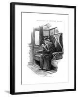 Scene from the Adventure of the Final Problem by Arthur Conan Doyle, 1893-Sidney E Paget-Framed Giclee Print