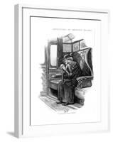 Scene from the Adventure of the Final Problem by Arthur Conan Doyle, 1893-Sidney E Paget-Framed Giclee Print