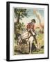 Scene from the Adventures of Baron Munchausen by Rudolph Erich Raspe, C1850-null-Framed Giclee Print