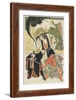 Scene from the Akbuki Play Yukimotsutake Furisode Genji, 1785-Torii Kiyonaga-Framed Giclee Print